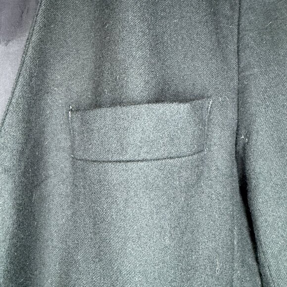 Vintage 80s Christian Dior The Suit Black Wool Double Breasted Blazer | L/XL - Picture 9 of 13